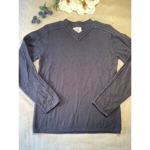 Armani Exchange Mens Hvy Wool Blend V Neck Sweater M Gorpcore Golf Y2k Campcore